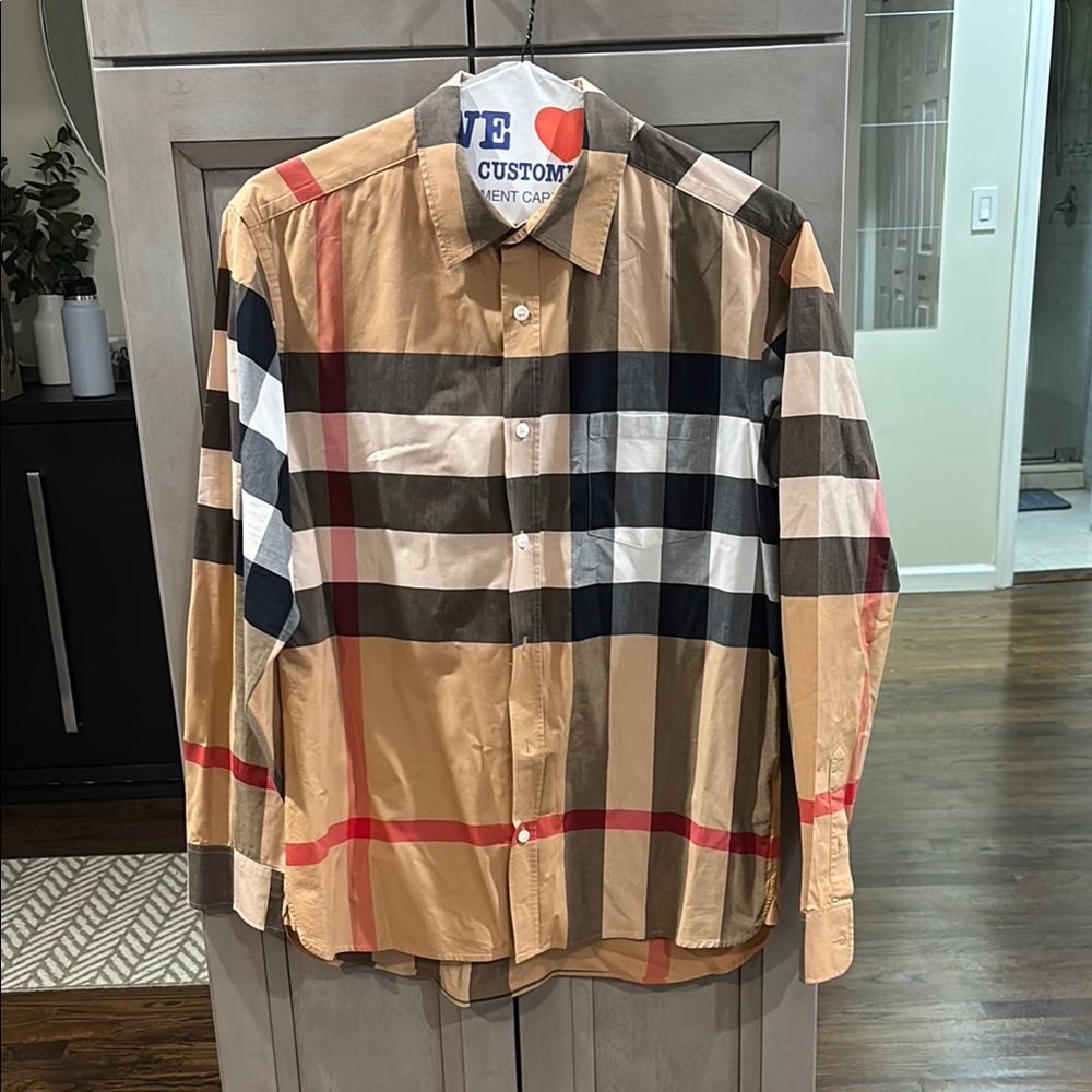 Burberry Checkered Button-Up Shirt